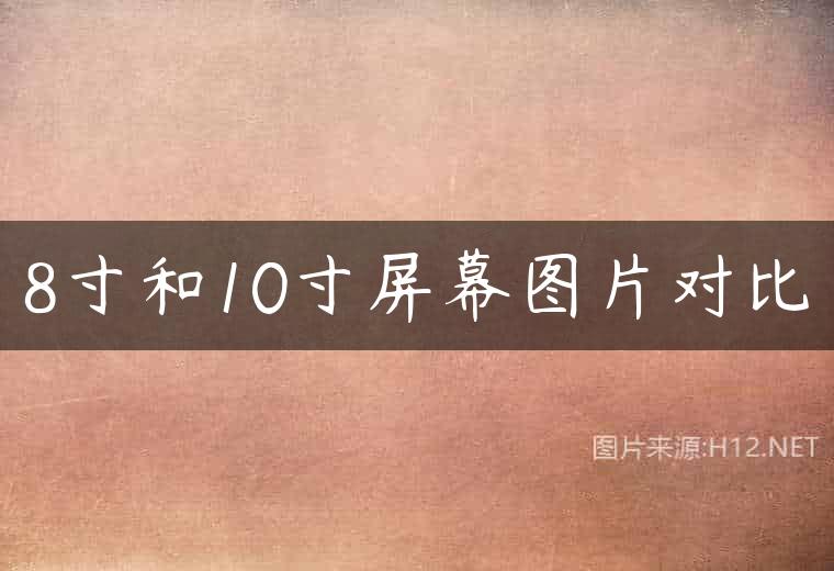 8寸和10寸屏幕图片对比