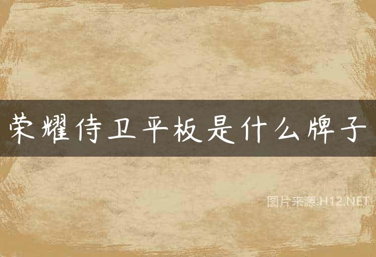 荣耀侍卫平板是什么牌子