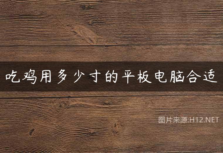 吃鸡用多少寸的平板电脑合适