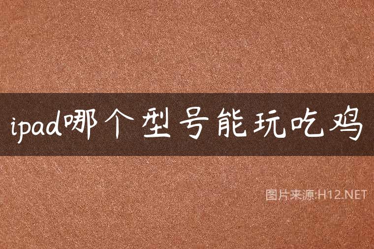 ipad哪个型号能玩吃鸡