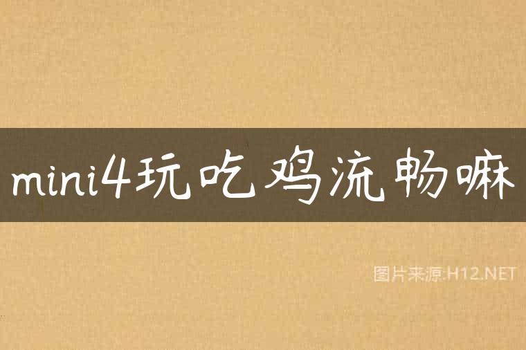 mini4玩吃鸡流畅嘛