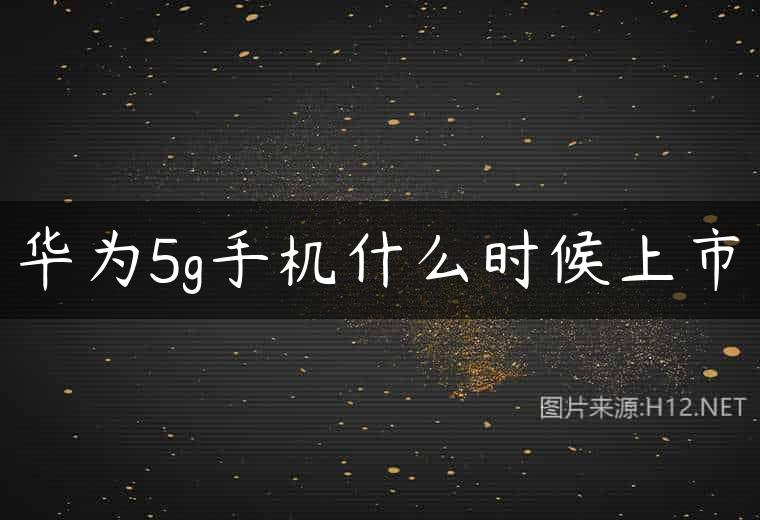 华为5g手机什么时候上市