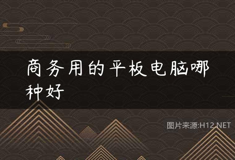 商务用的平板电脑哪种好