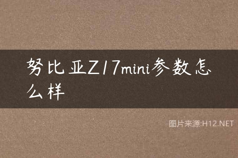 努比亚Z17mini参数怎么样