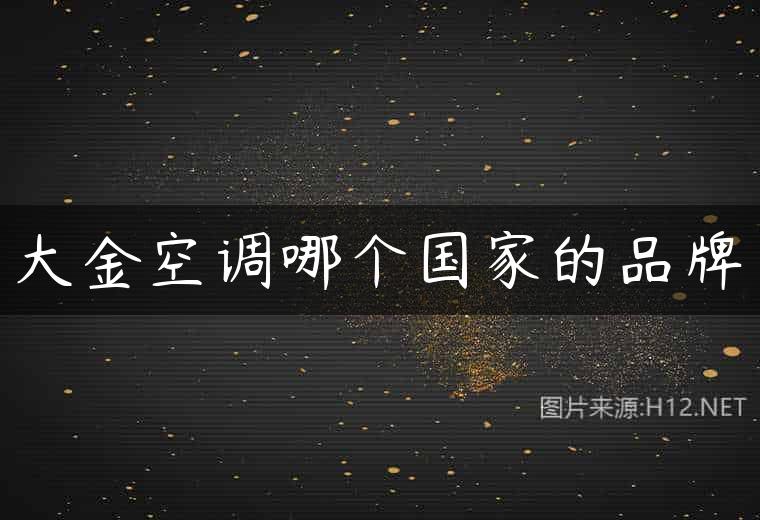 大金空调哪个国家的品牌