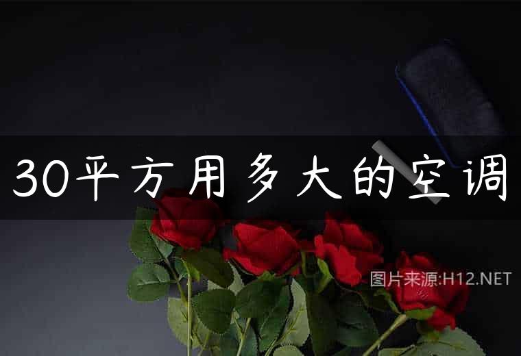 30平方用多大的空调