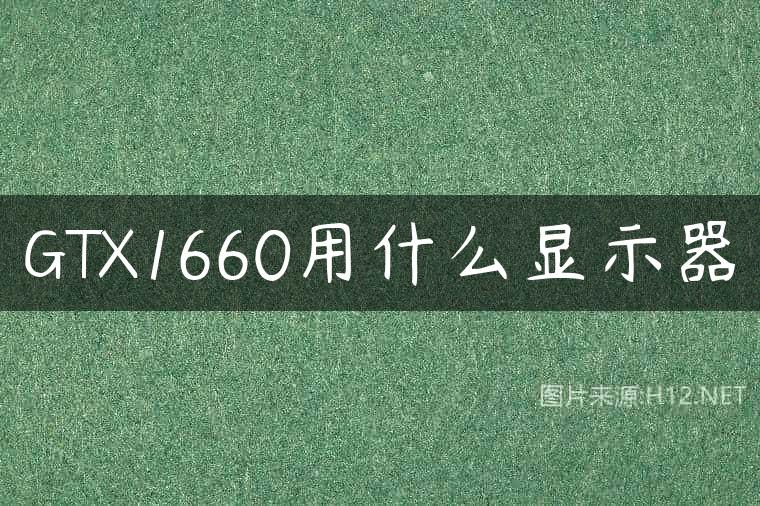 GTX1660用什么显示器