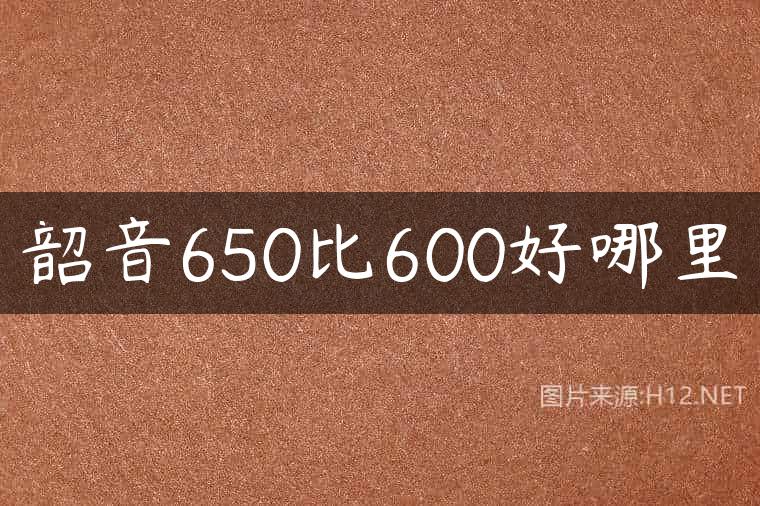 韶音650比600好哪里