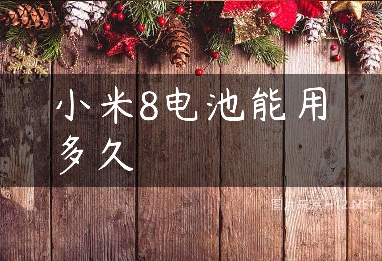 小米8电池能用多久