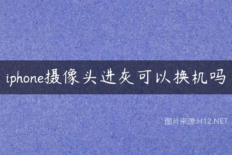 iphone摄像头进灰可以换机吗
