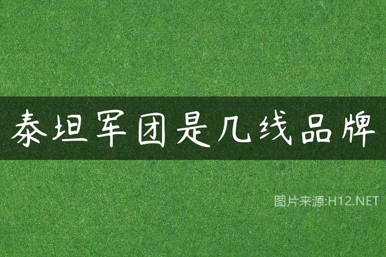 泰坦军团是几线品牌