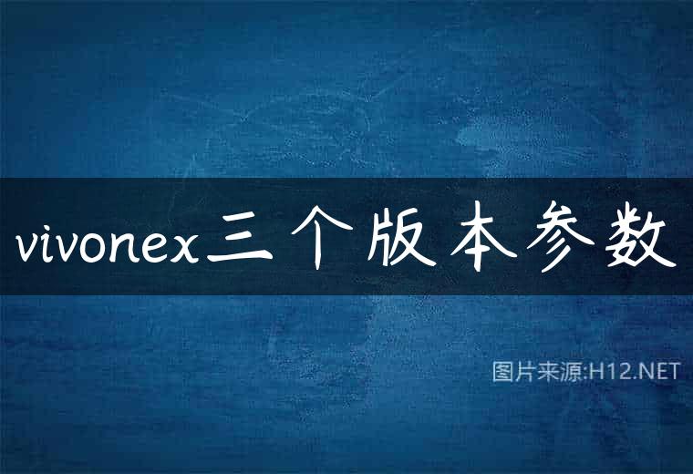 vivonex三个版本参数