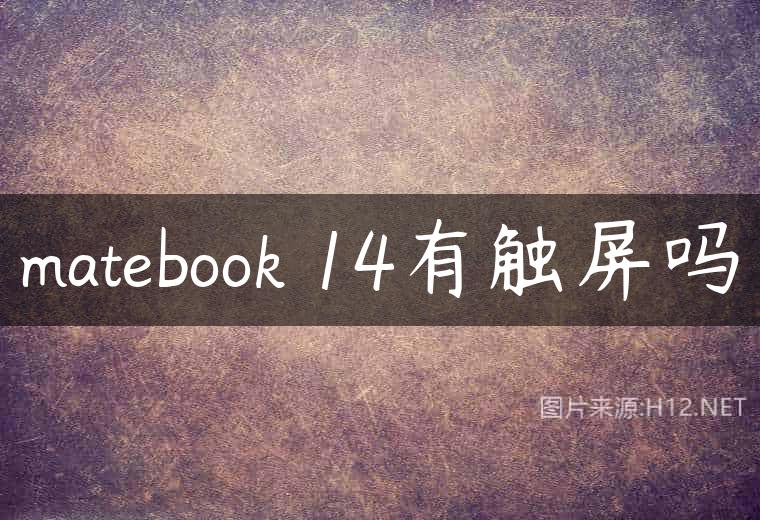 matebook 14有触屏吗