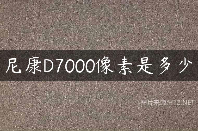 尼康D7000像素是多少
