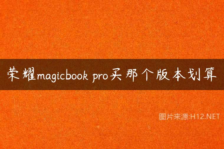 荣耀magicbook pro买那个版本划算