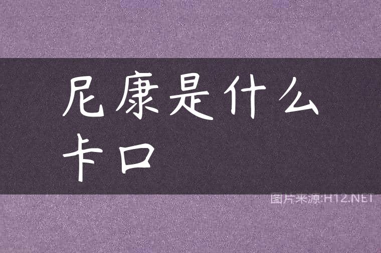 尼康是什么卡口