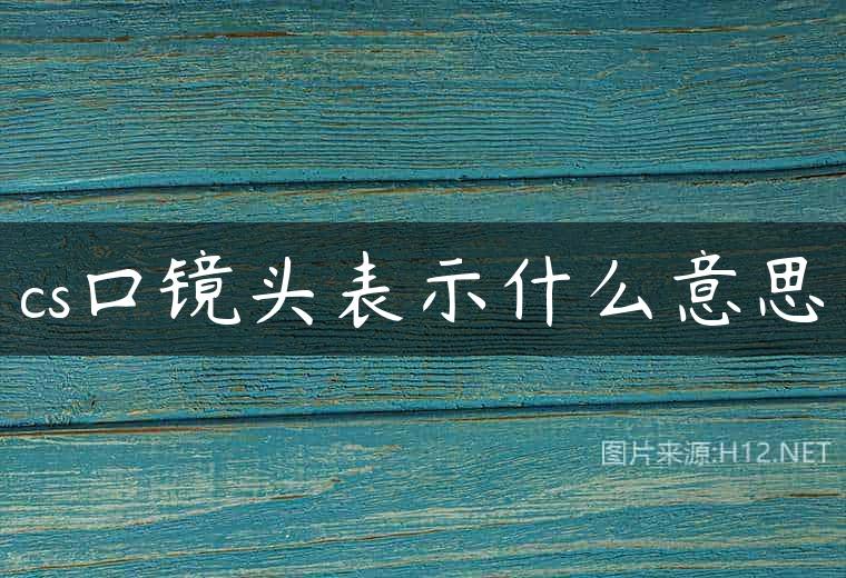 cs口镜头表示什么意思