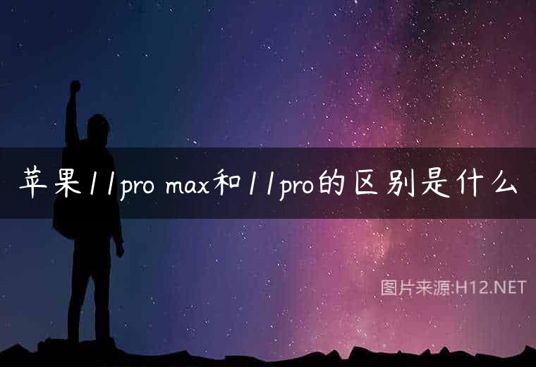 苹果11pro max和11pro的区别是什么