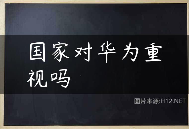 国家对华为重视吗