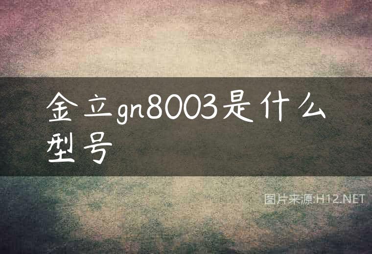 金立gn8003是什么型号