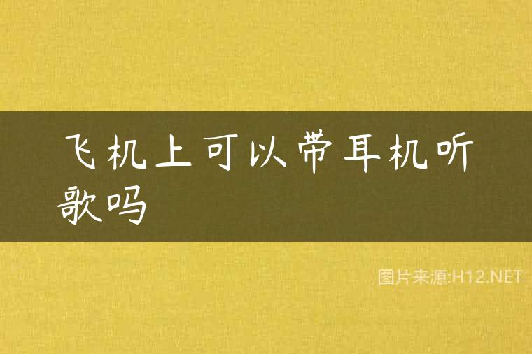 飞机上可以带耳机听歌吗