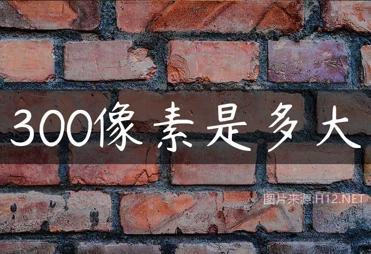 300像素是多大