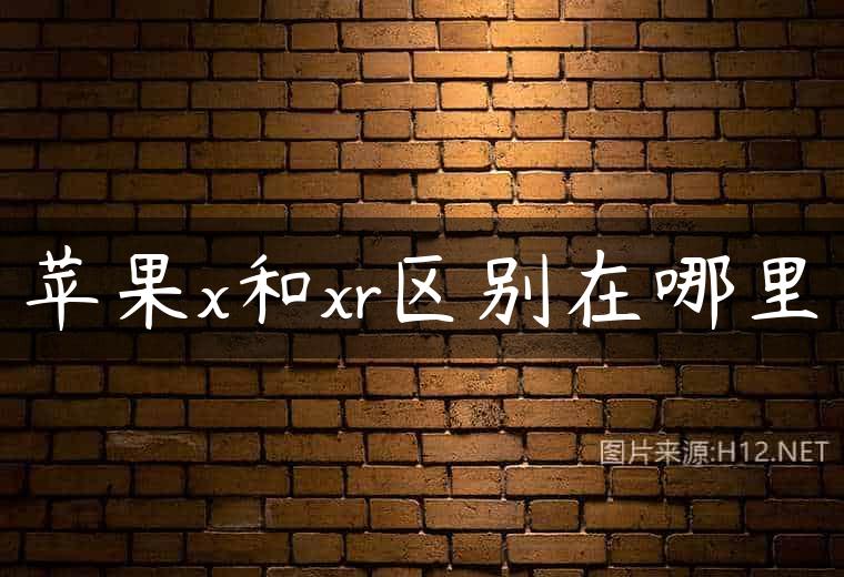 苹果x和xr区别在哪里