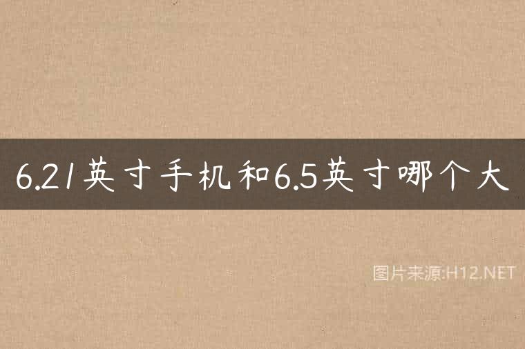 6.21英寸手机和6.5英寸哪个大