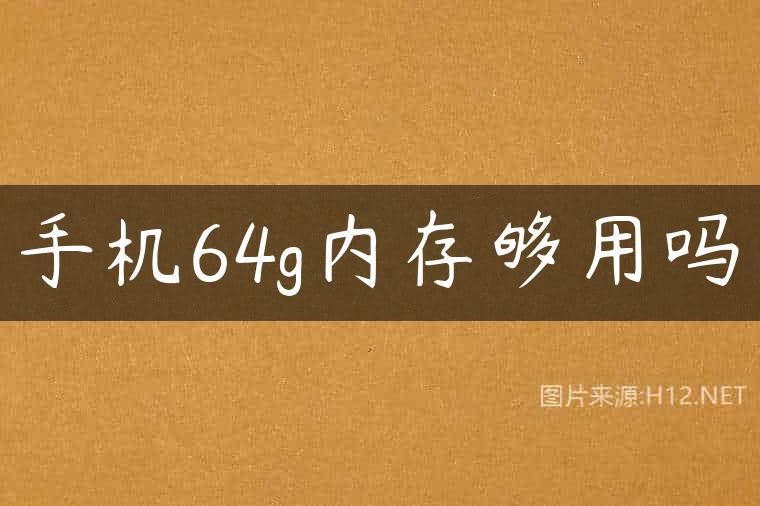 手机64g内存够用吗