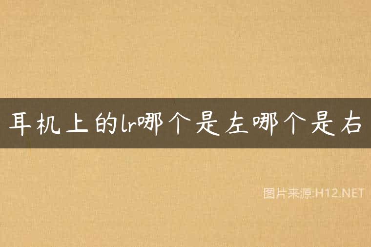 耳机上的lr哪个是左哪个是右
