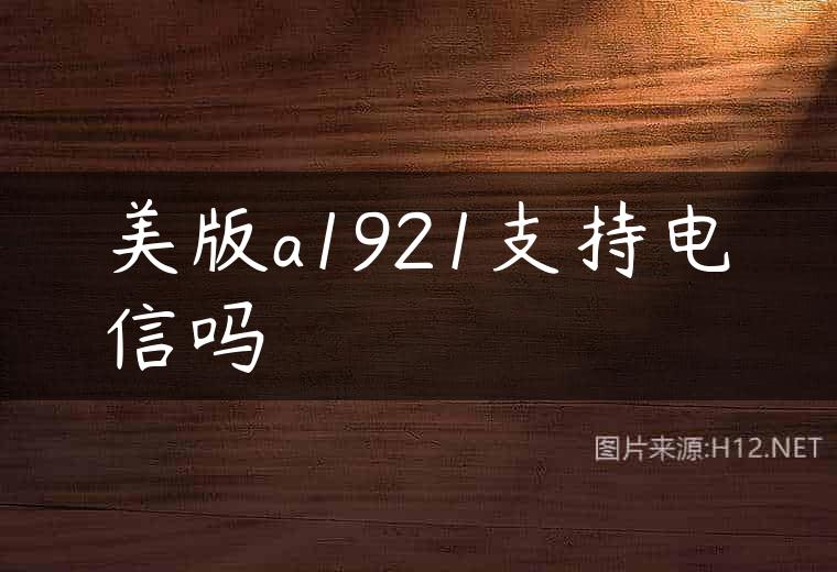美版a1921支持电信吗