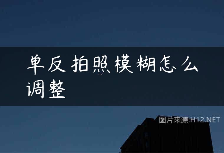 单反拍照模糊怎么调整