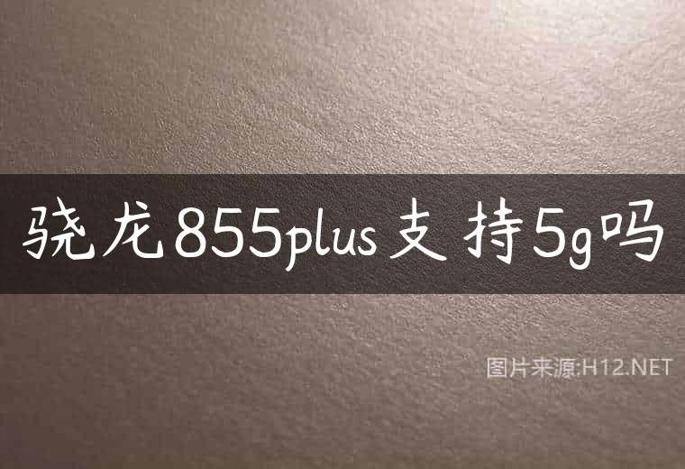 骁龙855plus支持5g吗