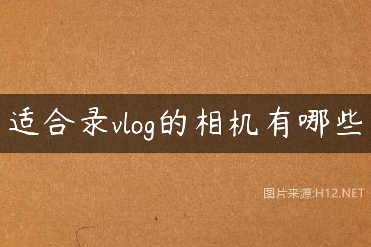 适合录vlog的相机有哪些