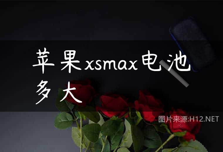 苹果xsmax电池多大