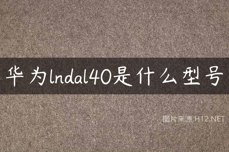 华为lndal40是什么型号