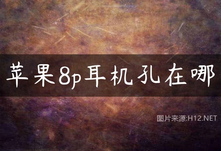 苹果8p耳机孔在哪