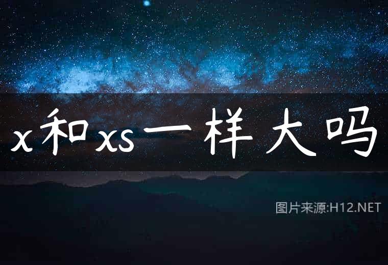 x和xs一样大吗