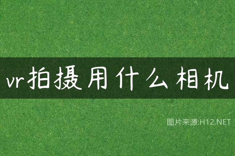 vr拍摄用什么相机