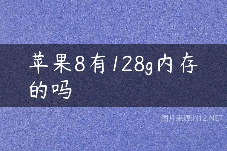 苹果8有128g内存的吗