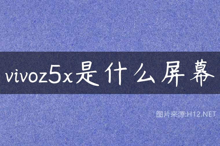 vivoz5x是什么屏幕