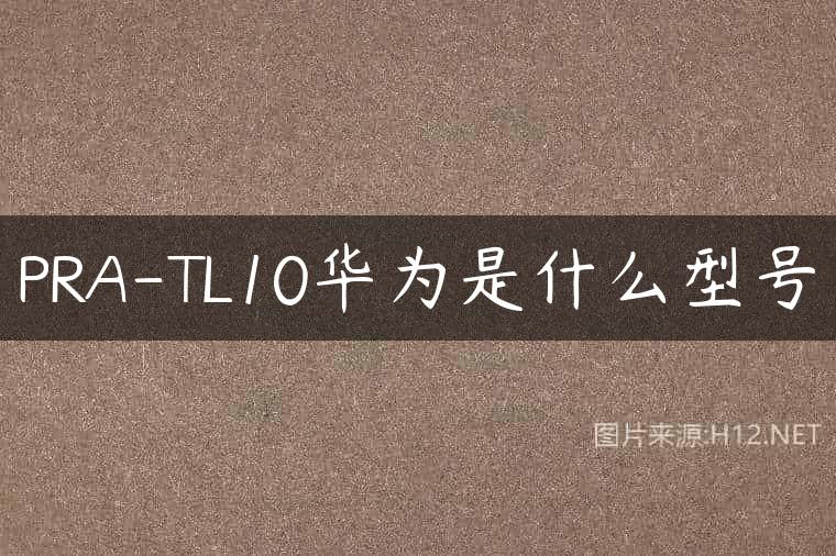 PRA-TL10华为是什么型号