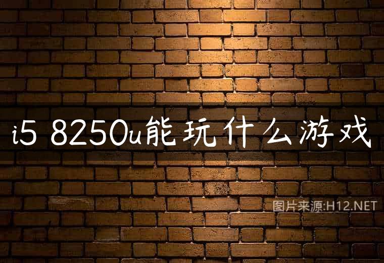 i5 8250u能玩什么游戏