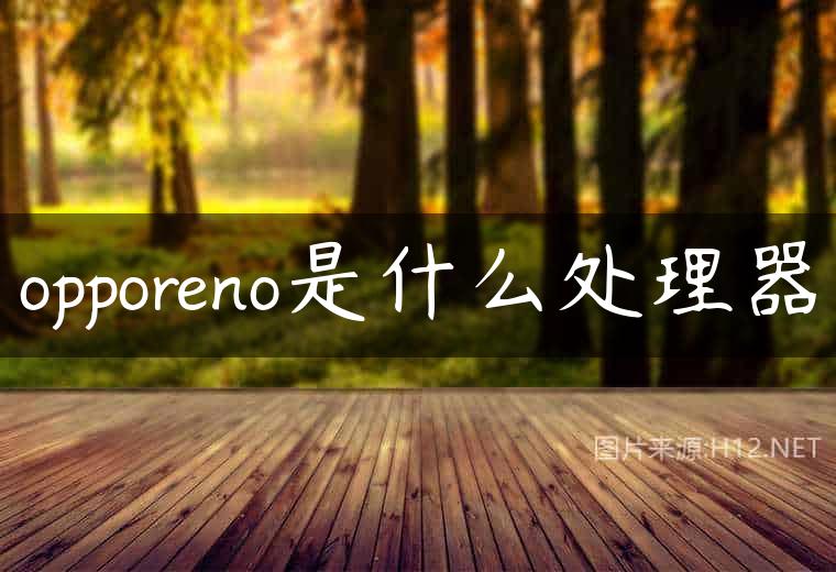 opporeno是什么处理器