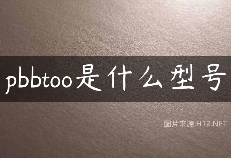 pbbtoo是什么型号