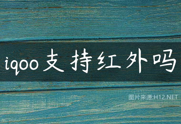 iqoo支持红外吗