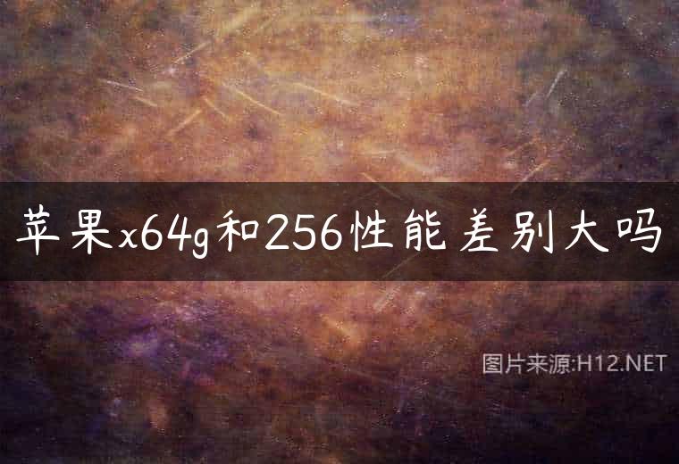 苹果x64g和256性能差别大吗