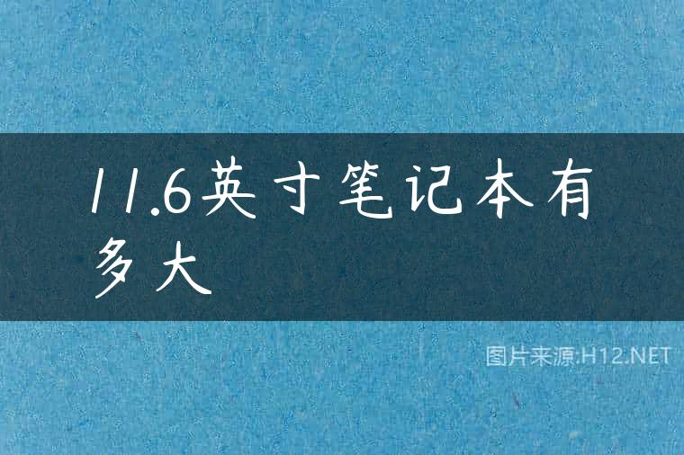 11.6英寸笔记本有多大