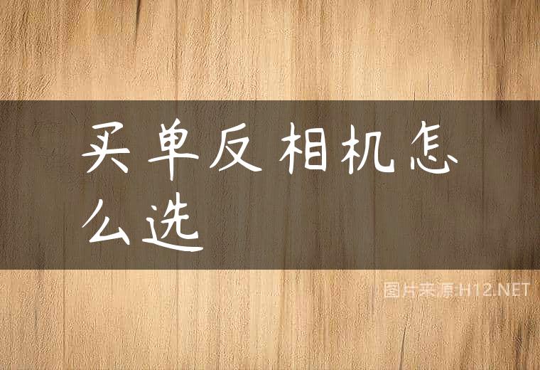 买单反相机怎么选