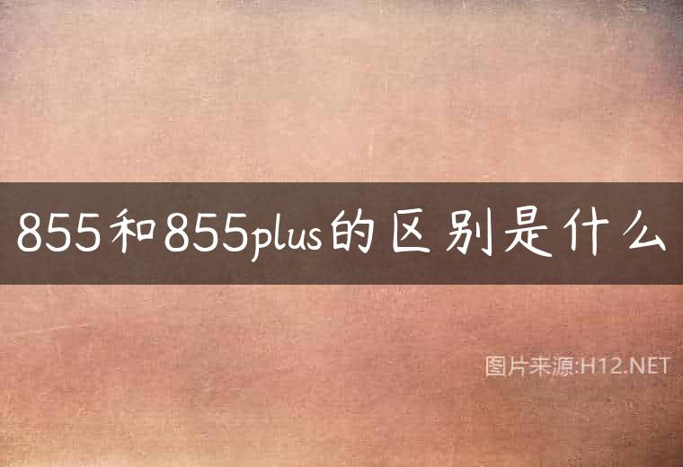 855和855plus的区别是什么
